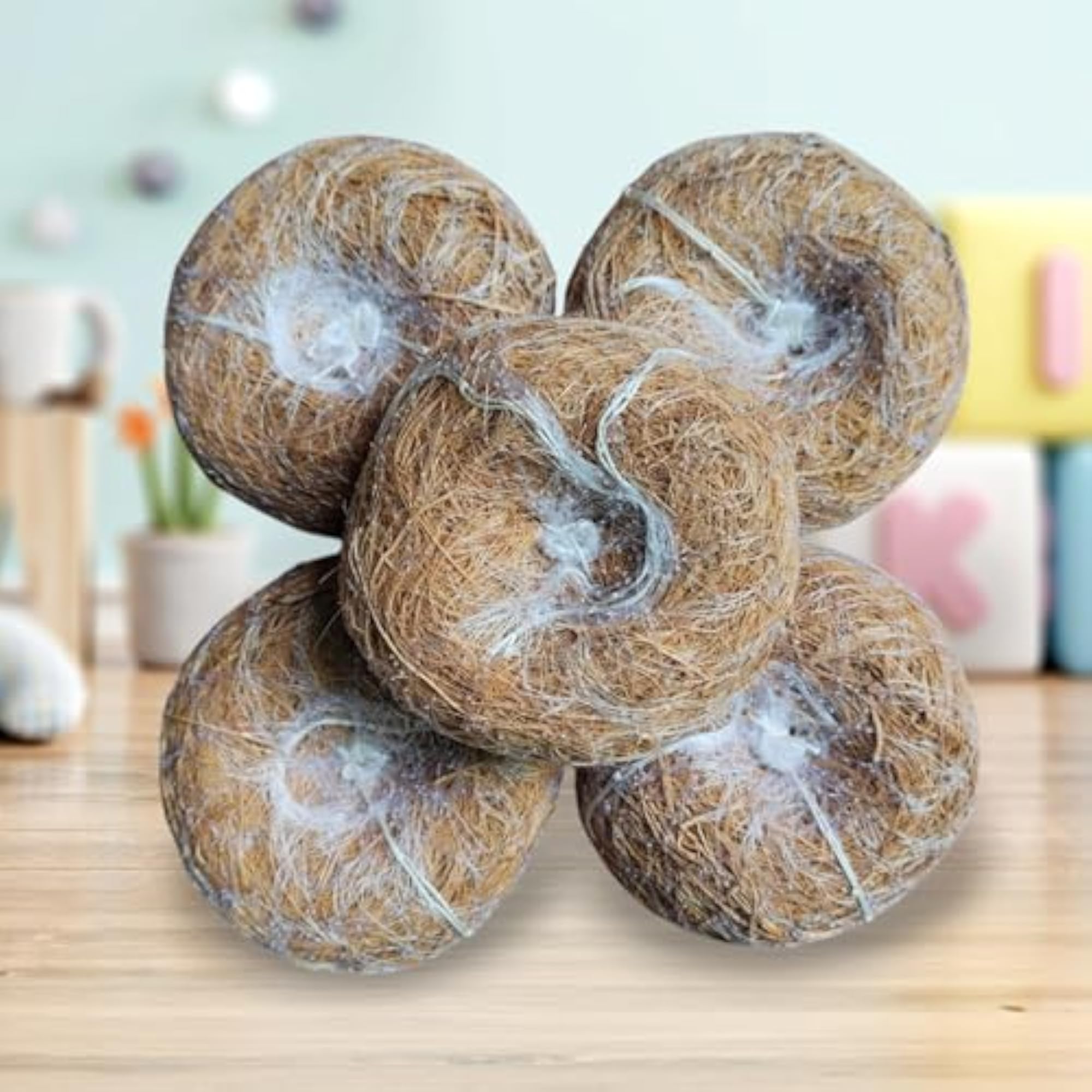 Vetiver Scrub Natural Loofah Pads, Handmade